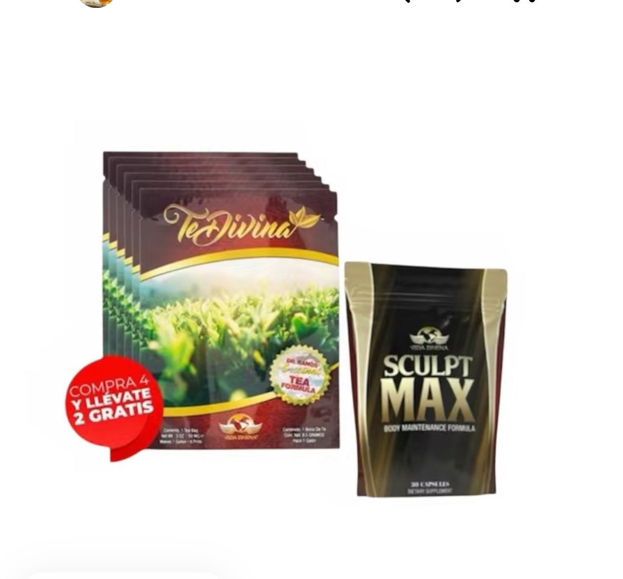 Combo Bienestar Te Divina + Sculpt Max | Apoyo Diario y Bienestar General